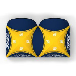 2X 10ftx10ft Custom Inflatable Air Dome Tent Combo W/ 2x Full Wall and Awning