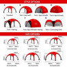 2X 10ftx10ft Custom Inflatable Air Dome Tent Combo W/ 2x Full Wall and Awning