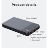 22.5W 10000mAh LED Light-up Logo Dual USB Output Power Bank