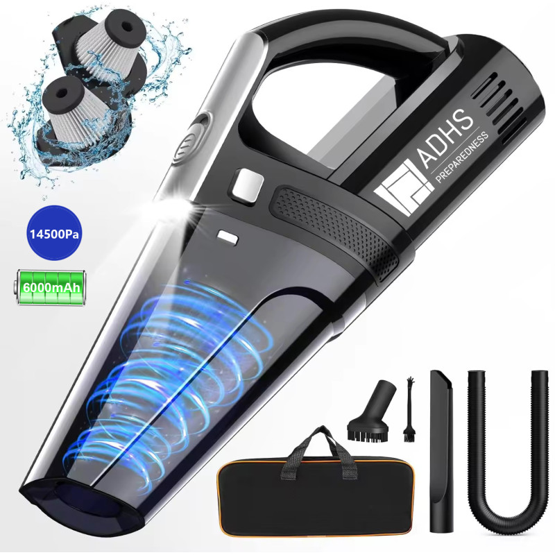 14500Pa Portable car/home dual use wireless vacuum clearner