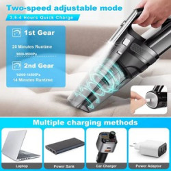 14500Pa Portable car/home dual use wireless vacuum clearner