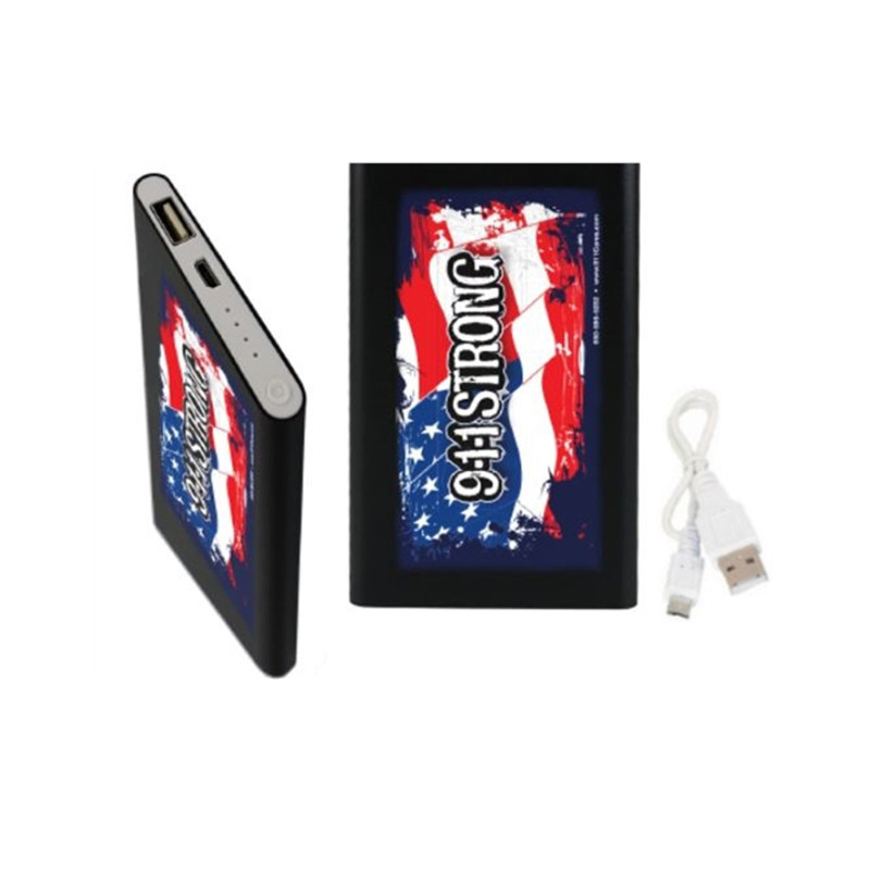 Portable Metal Power Bank 5000mAh w/5V/1A Input/Output