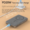 15W MagSafe wireless charger with 6700mAh power bank and mobile phone holder