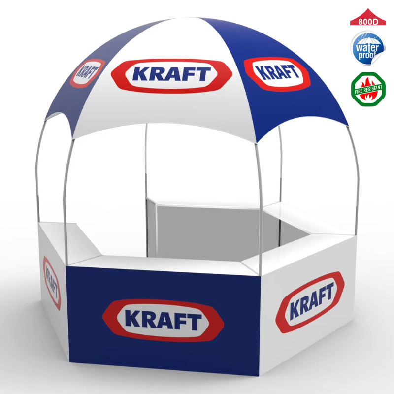 10ftx10ft Advertising Display Kiosk Dome Booth Tent / POP up Gazebo