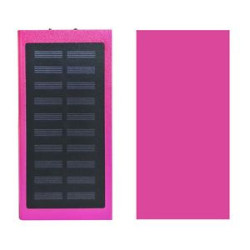 Ultra Thin 10000mAh Portable Metal Solar Power Bank w/Dual USB Output