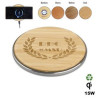 ECO Friendly Bamboo Qi Wireless Charger 15W