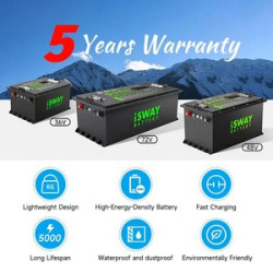 Deep Cycle BMS 73.6V 210Ah LiFePO4 Lithium Batteries for Electric Golf Carts