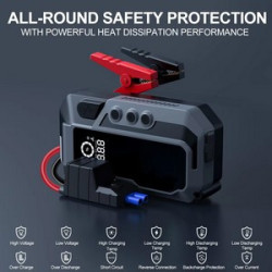 18W Fast Charger Portable Emergency battery booter w/ 150PSI Emergency inflater air compressor