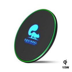 15W Wireless Charger with LED Light Up Logo