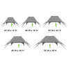 46ftx16ft Double Pole Star Shades Tent
