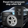 12V Portable Tire Inflator Mini Electric Car Air Pump Tire Pump With 6000mAh Power Bank