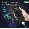 12V Portable Tire Inflator Mini Electric Car Air Pump Tire Pump With 6000mAh Power Bank