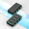 Solar Charger 20000mAh Battery w/15W Wireless QI Charger & Flashlight PD22.5W
