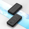 Solar Charger 20000mAh Battery w/15W Wireless QI Charger & Flashlight PD22.5W
