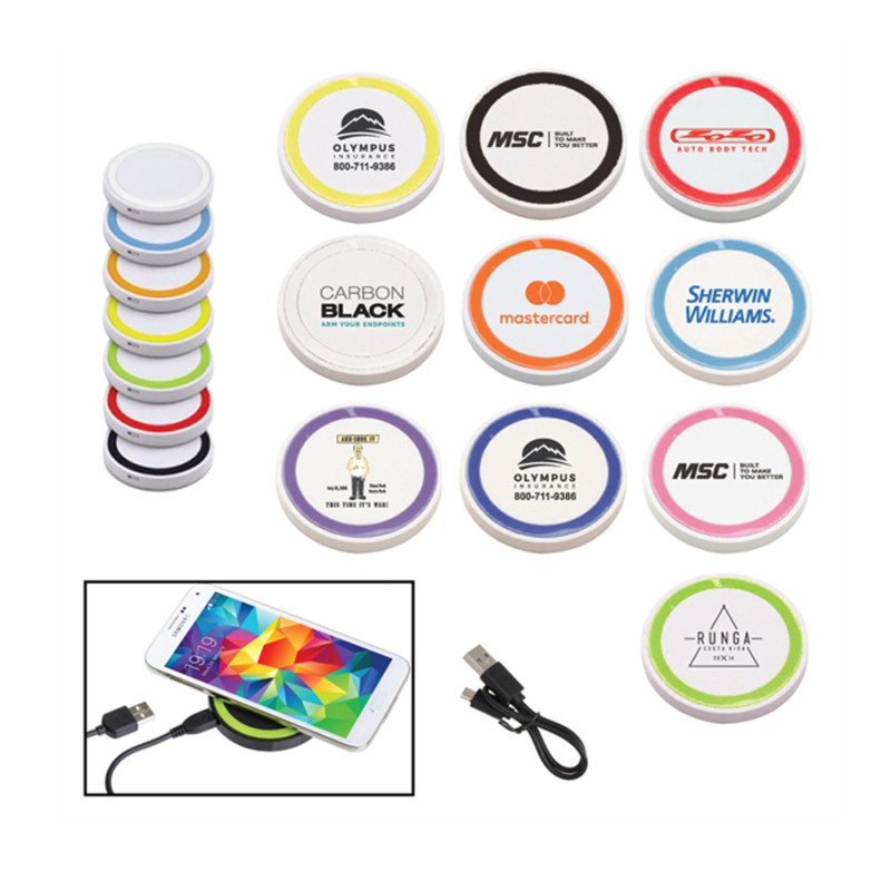 5W White Qi Wireless Puck Smartphone Charging Pad