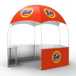 10x10FT Gazebo Dome Tent Custom Pop Up Kiosk Canopy Tent