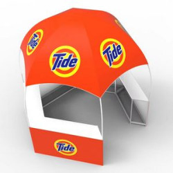 10x10FT Gazebo Dome Tent Custom Pop Up Kiosk Canopy Tent