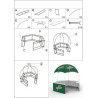 10x10FT Gazebo Dome Tent Custom Pop Up Kiosk Canopy Tent