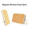 Wheat Straw Cork Wireless Power Bank with a Foldable Stand and 5000mAh Battery Capacity!