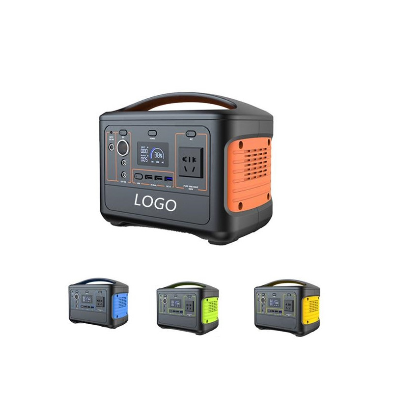 Portable 600Wh Mobile Power Station w/LCD Screen