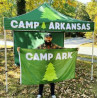 10'x10' Custom Canopy with Single Side Full Back Wall