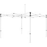 10'x10' Custom Canopy with Single Side Full Back Wall