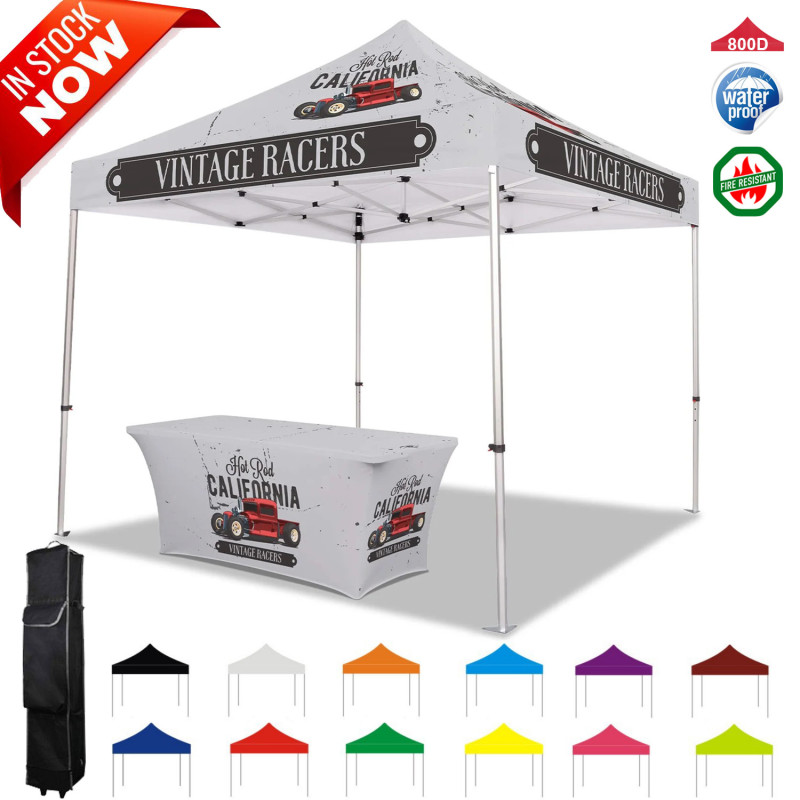 10x10ft Dye Sublimation Canopy tent & 6ft Stretch Table Cover