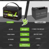 12V 100AH LiFePO4 Lithium Battery