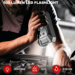 PD 65W Portable Emergency battery booter w/ 150PSI Emergency inflater air compressor