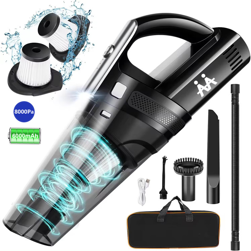 100W Portable car/home dual use wireless vacuum clearner