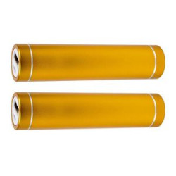 Portable 2200mAh Cylinder USB Power Bank w/Micro USB slots