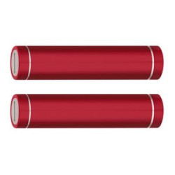Portable 2200mAh Cylinder USB Power Bank w/Micro USB slots
