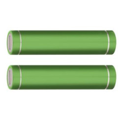 Portable 2200mAh Cylinder USB Power Bank w/Micro USB slots