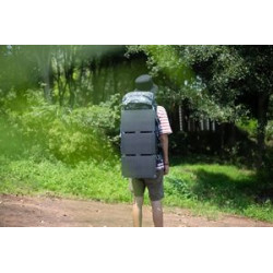 Blue Camo Blank Back View