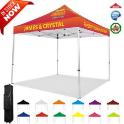 10x10 Custom 800D Polyester Pop up Canopy Tent
