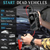 4000A Peak Portable Emergency battery booter w/ 150PSI Emergency Tire Inflator