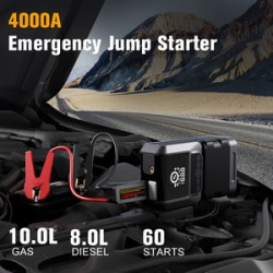 Portable Emergency battery booter w/ 150PSI Emergency inflater air compressor