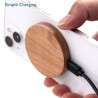Wooden Magnetic Fast Wireless Charger Pad - 15W