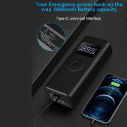 5000mAh Portable Car Tire Inflator Pump Mobile Power Bank Air Pump