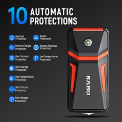 Portable Emergency battery booter 12V 10,000mAh Portable Auto car Jump Starter