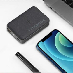 10W Wireless Qi Charger with 10000mAh Fabric Power Bank