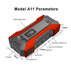 Portable Emergency battery booster Multi-function Car Emergency Jump Starter w/Smart Clip
