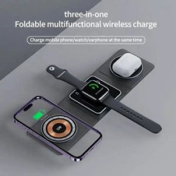 Custom Promotional 3 In 1 Magnetic Wireless Charger