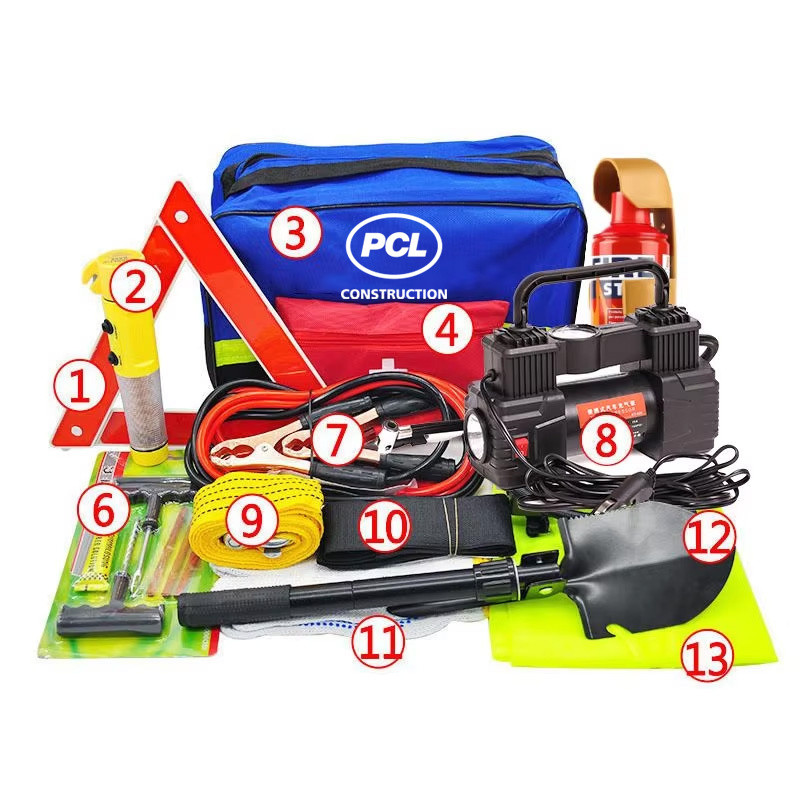 Portable Roadside Safety Assistance Bag Car Emergency Tool Kit