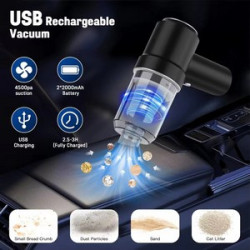 Wireless Car Vacuum Cleaner Integrates Blowing and Suction Two-in-one.