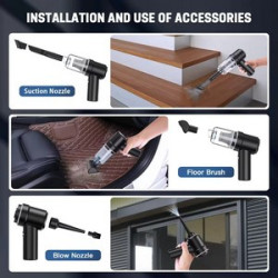 Wireless Car Vacuum Cleaner Integrates Blowing and Suction Two-in-one.