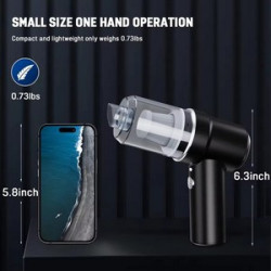 Wireless Car Vacuum Cleaner Integrates Blowing and Suction Two-in-one.