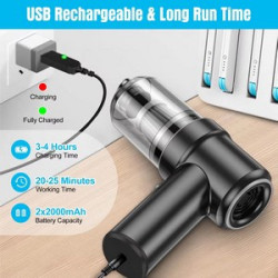 Wireless Car Vacuum Cleaner Integrates Blowing and Suction Two-in-one.