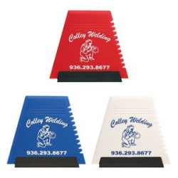 Trapezoid Recycled Plastic Ice Scraper