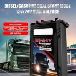 35,000mAh Portable Emergency battery booter for 12V/24V heavy-duty vehicles and boats